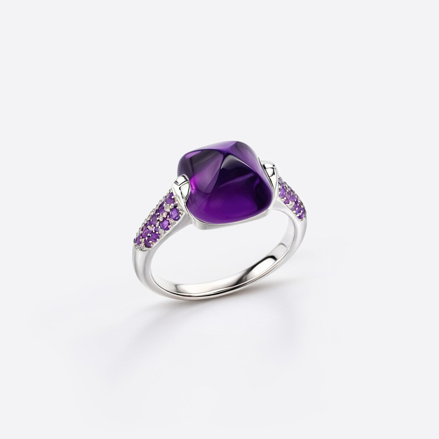 Boreal Ring - Silver & Amethyst