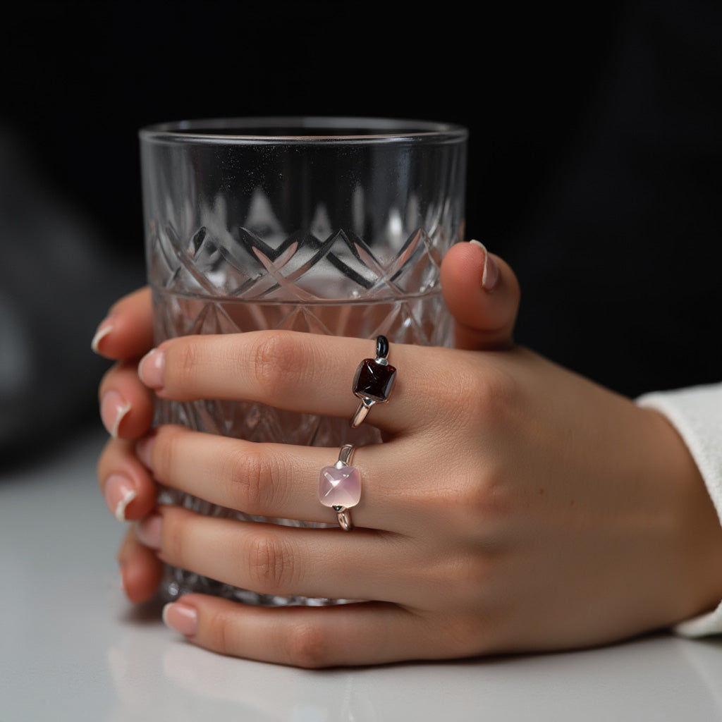 Sugarloaf Ring - Silber & Karneol