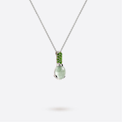 Boreal Necklace - Silver & Prasiolite