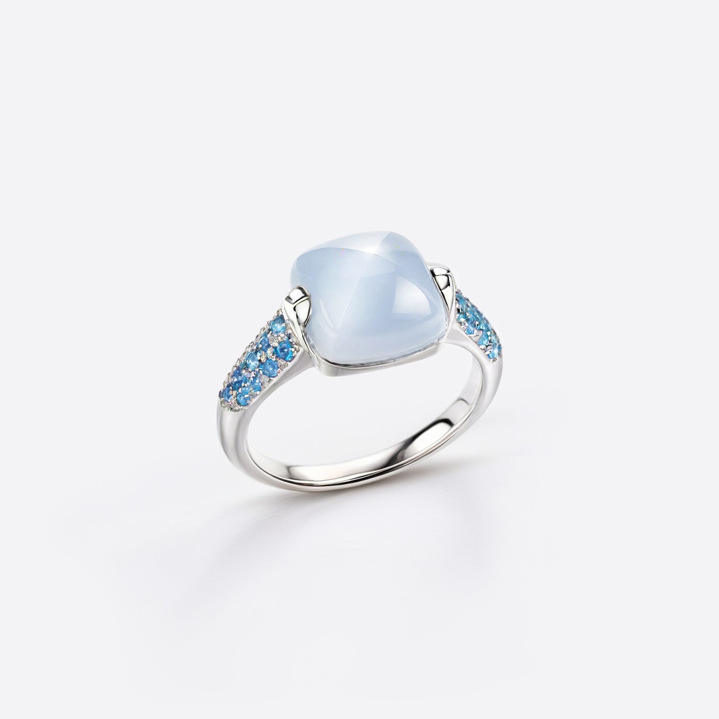 Borealis Ring - Silber & Chalcedon