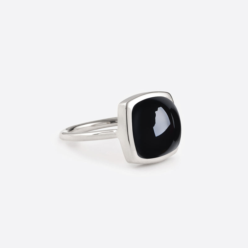 Ring Coussin - Onyx & Gold