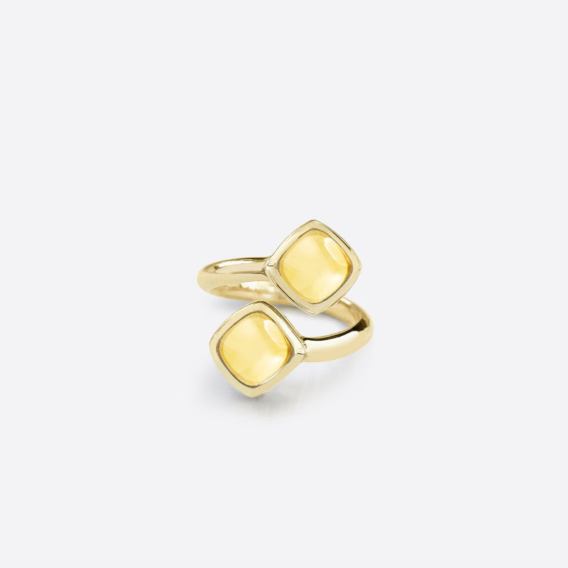 Berlingot Double Ring - Gold