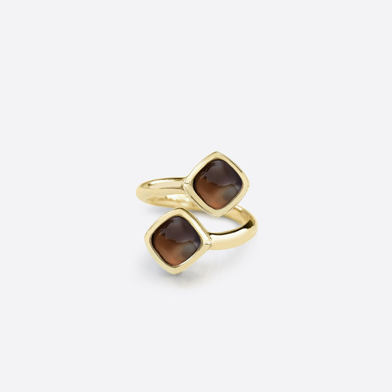 Berlingot Double Ring - Gold