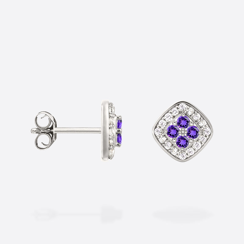 Studs Damier - Argent