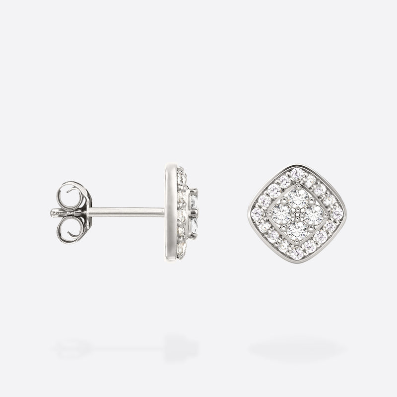 Studs Damier - Argent