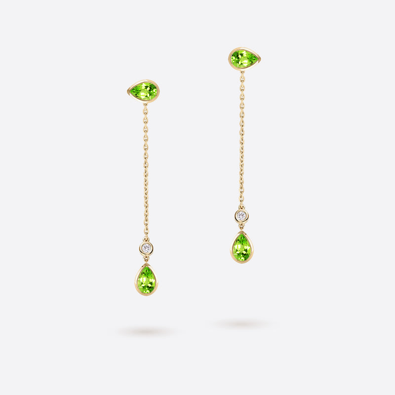 Pear Earrings - Gold