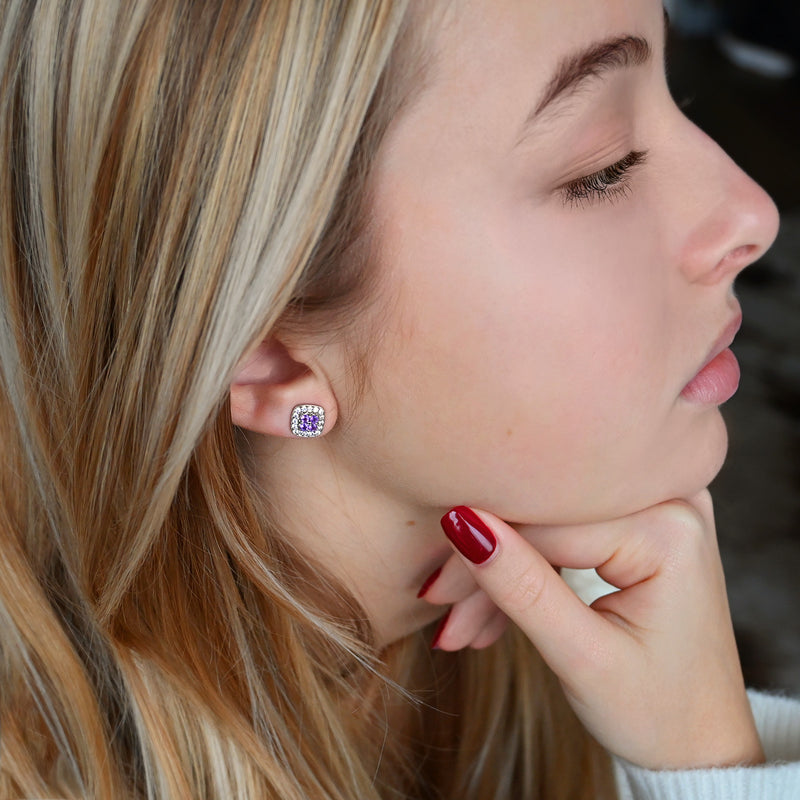 Studs Damier - Argent