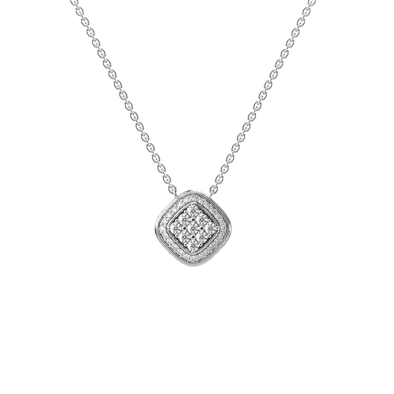 Damier Necklace - Silver