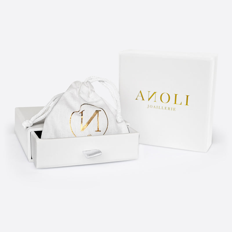 Bague Mini Damier - Argent